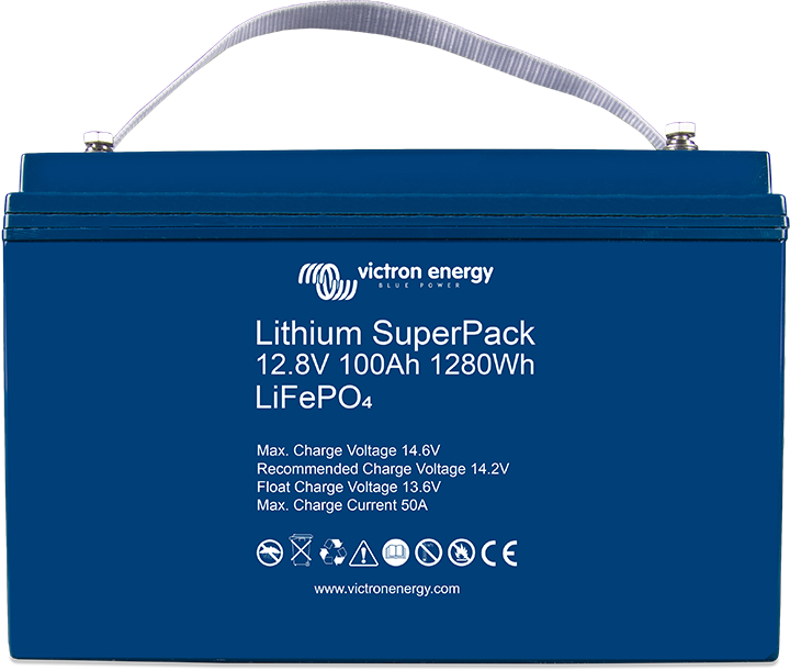 Victron Energy Lithium SuperPack LiFePO4 12.8V 100Ah